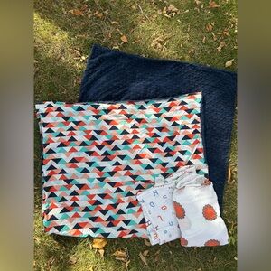 Aiden and Anais/Beach Baby Couture - Blue and Orange Bundle (3)